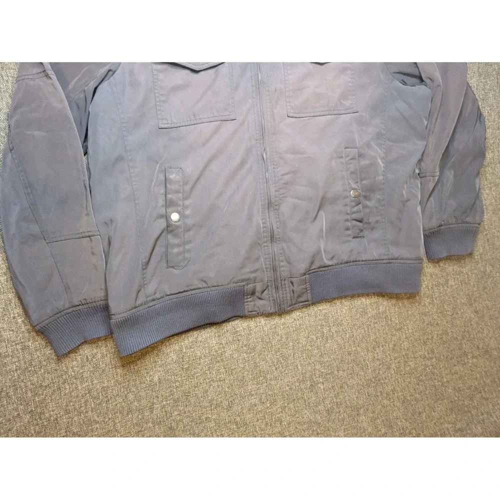 Vintage‎ Tommy Hilfiger Reflective Bomber Style Jacket Mens XXL Full Zip Coat